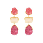 Gradient Resin Drop Earring- Pink