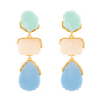 Gradient Resin Drop Earring- Blue