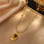 Vintage Classic Style Pendant Chain- Oval