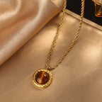 Vintage Classic Style Pendant Chain- Round