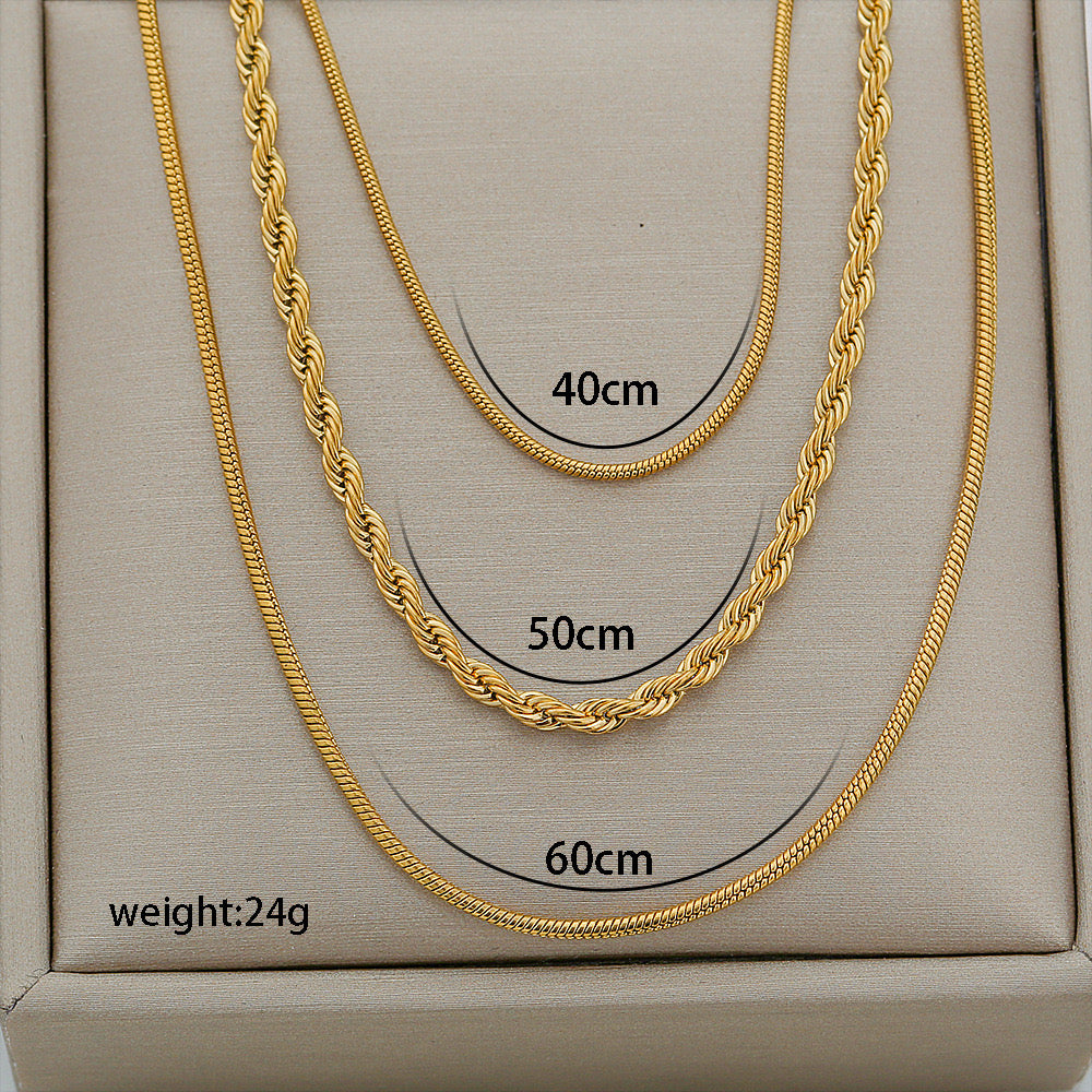 Layered Gold Chain- Pattern 2
