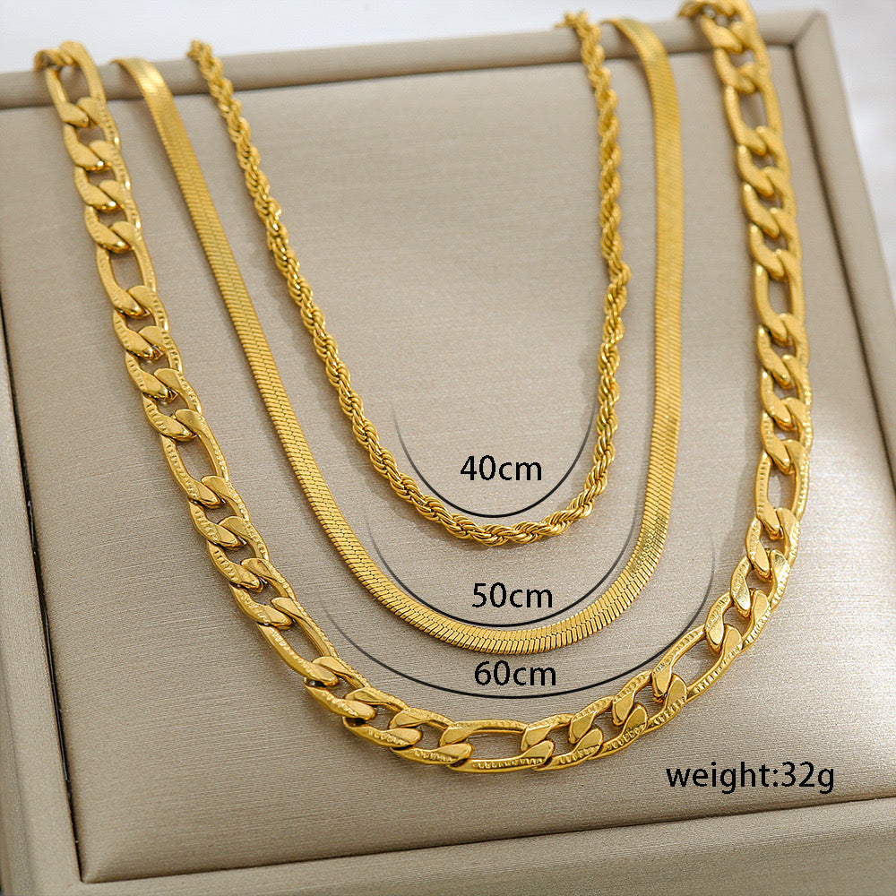 Layered Gold Chain- Pattern 1