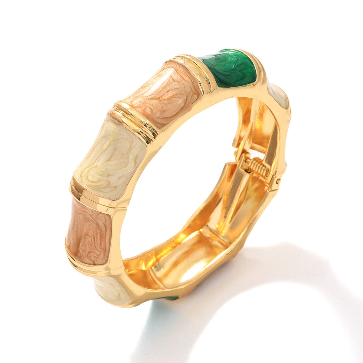 Bohemian Color Block Chunky Bracelet
