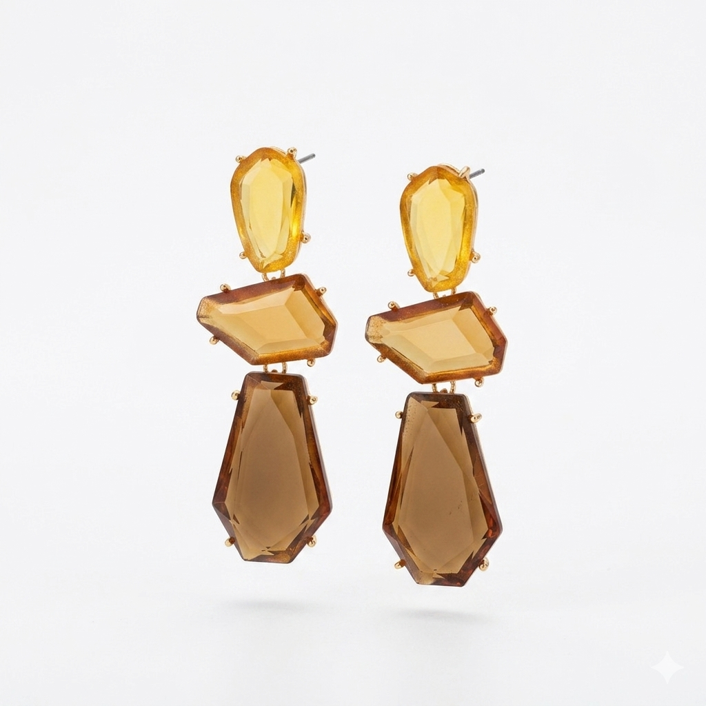 Geometric Crystal Resin Danglers