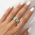 Evil Eye Multicoloured Ring
