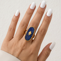 Blue Stone Studded Ring