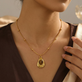 Vintage Classic Style Pendant Chain- Oval
