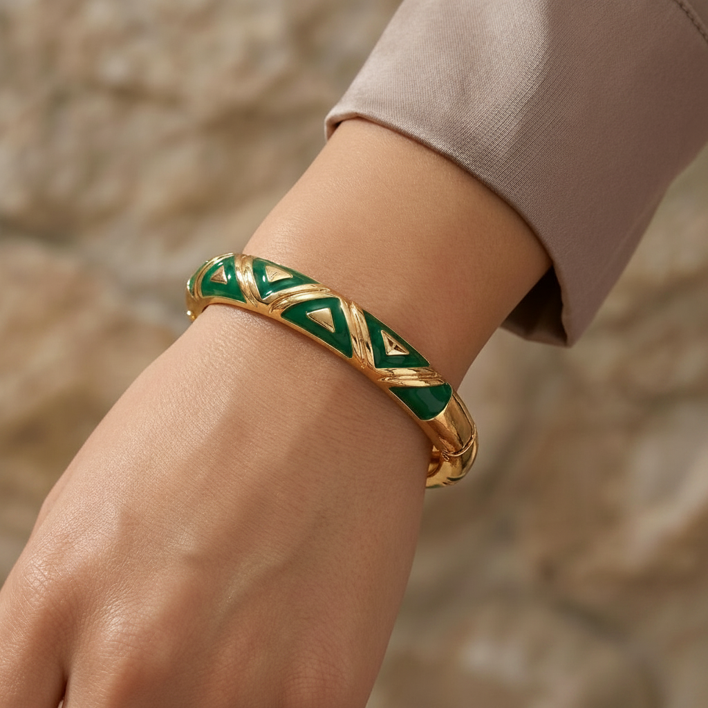 Bohemian Printed Alloy Bracelet