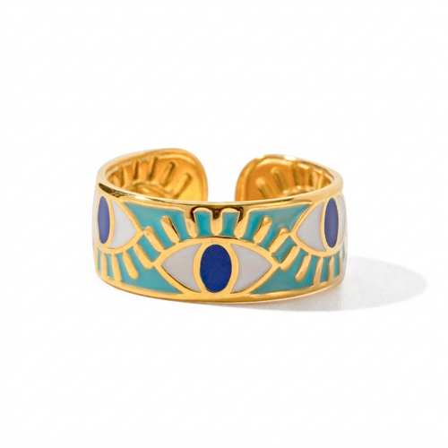 Evil Eye Multicoloured Ring