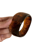 Resin Chunky Bangle- Brown
