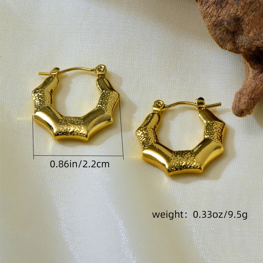 Geometric Small Gold Hoops
