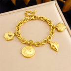Gold-Plated Charm Bracelet