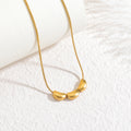 Gold Plated Geometric Round Necklace- Pattern 1