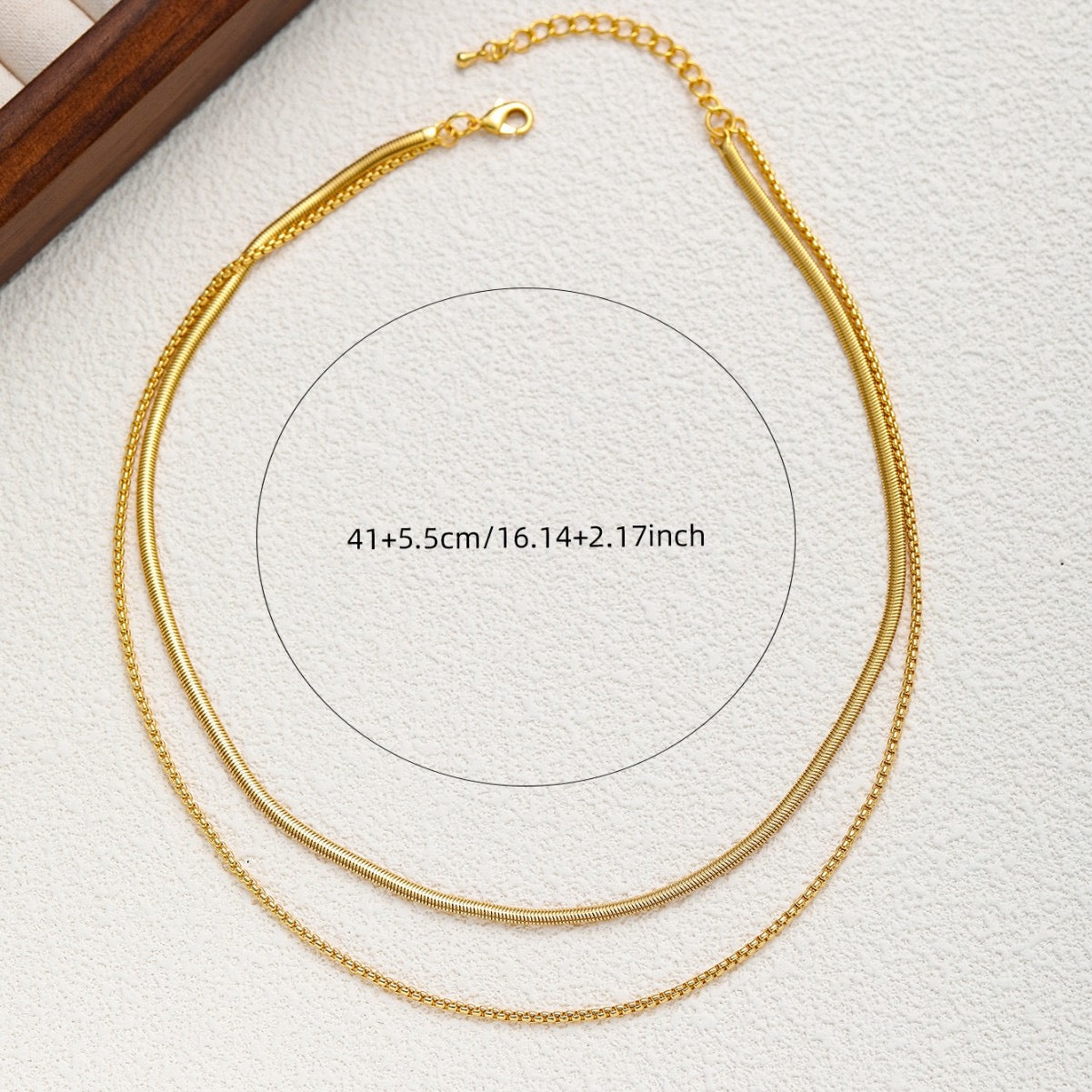 Double Layered Blade Snake Chain