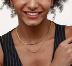 Double Layered Blade Snake Chain