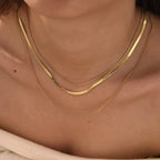 Three-Layered Vintage Gold Necklace Chain