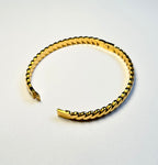 Titanium Steel Flap-Open Gold Bracelet- Pattern 3
