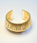 Geometric Cuff Bangle- Gold