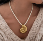 Shell-Shaped Rope Necklace