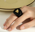 Gold Bee Acrylic Ring