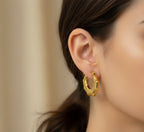 Geometric Small Gold Hoops