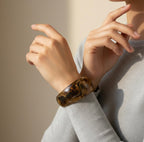 Resin Chunky Bangle- Green