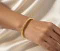 Titanium Steel Flap-Open Gold Bracelet- Pattern 5