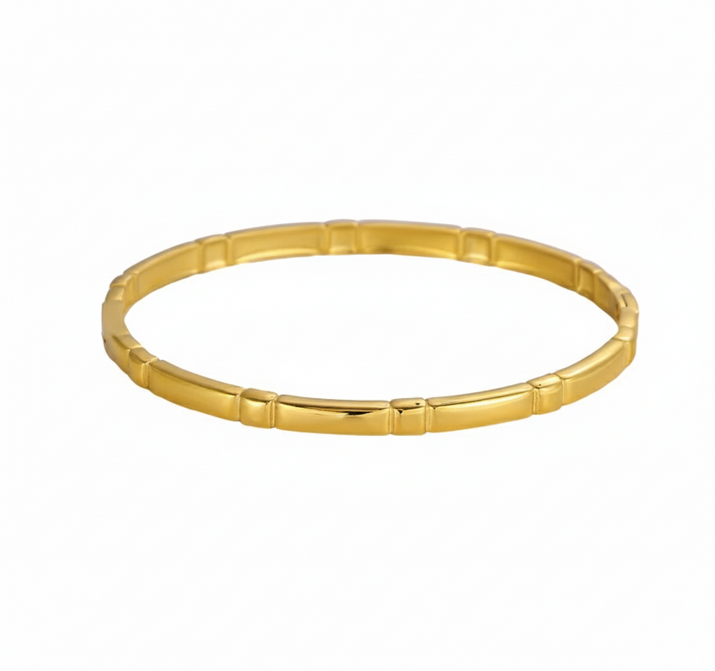 Titanium Steel Flap-Open Gold Bracelet- Pattern 2