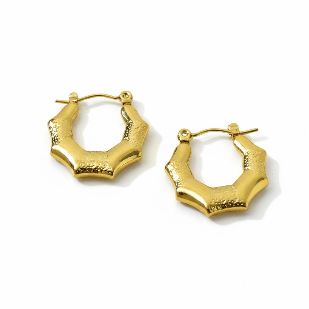 Geometric Small Gold Hoops