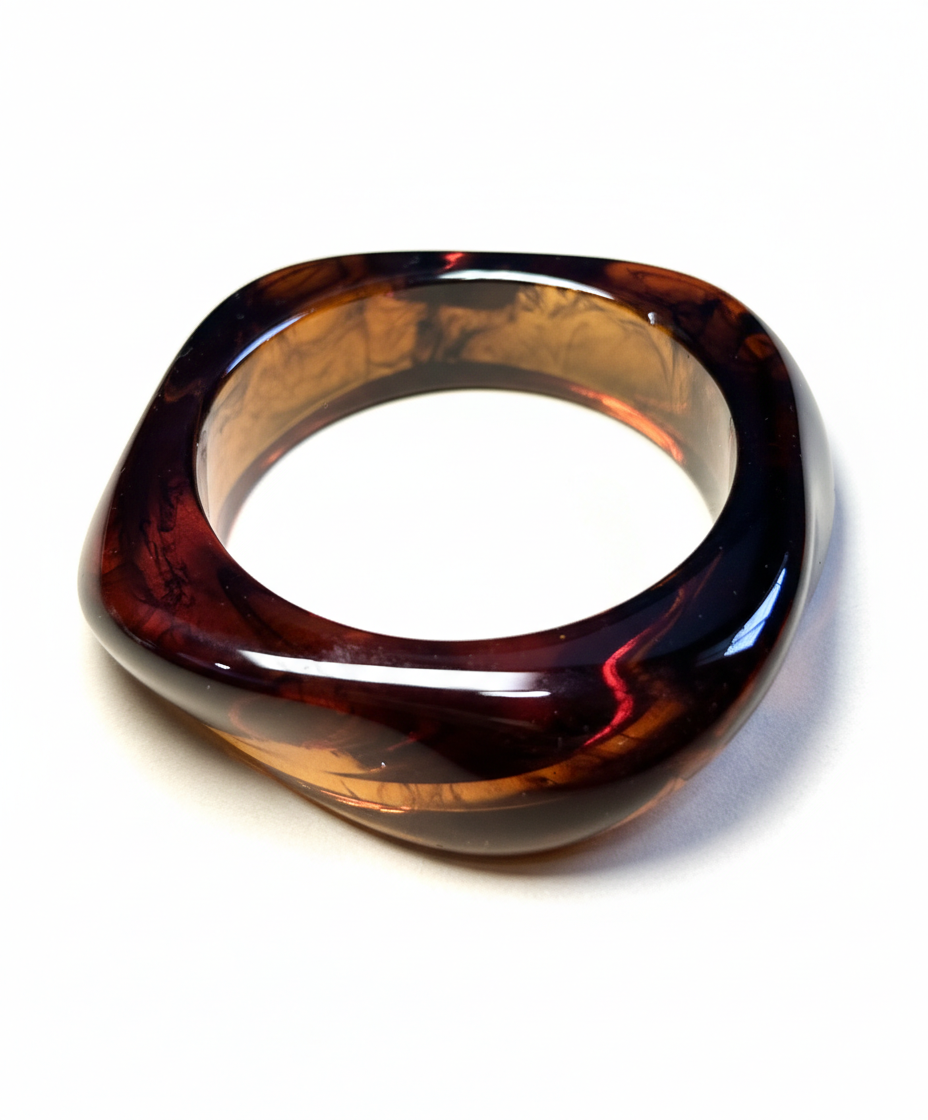 Resin Bangle- Deep Maroon