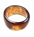 Resin Chunky Bangle- Brown