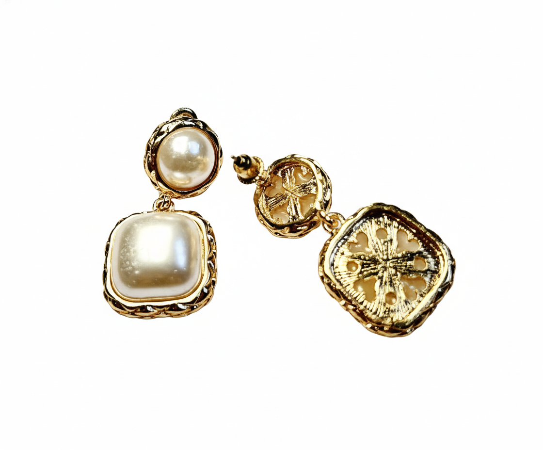 Pearl Dangler Earring- Small