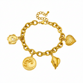 Gold-Plated Charm Bracelet