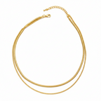 Double Layered Blade Snake Chain