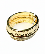 Alloy Bangle- Hammered (Gold)